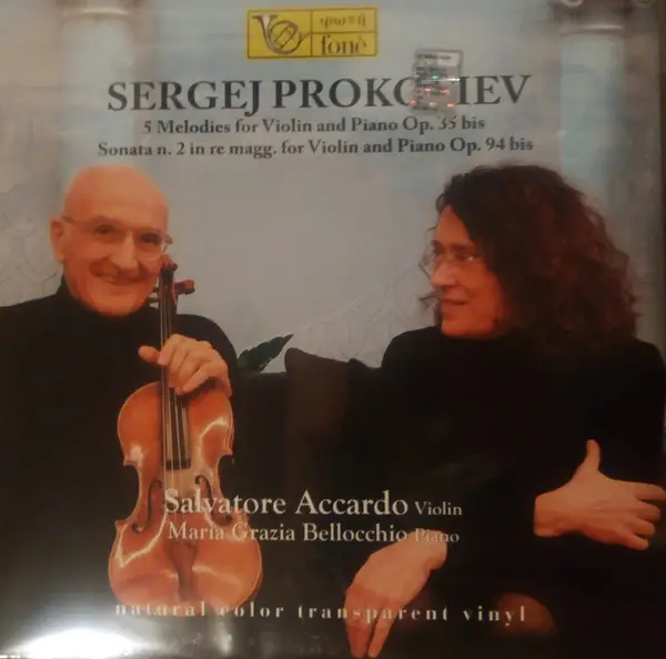 Sergei Prokofiev & Salvatore Accardo & Maria Grazia Bellocchio - Sonatas for Violin and Piano (Transparent, LP, Album, Stereo)