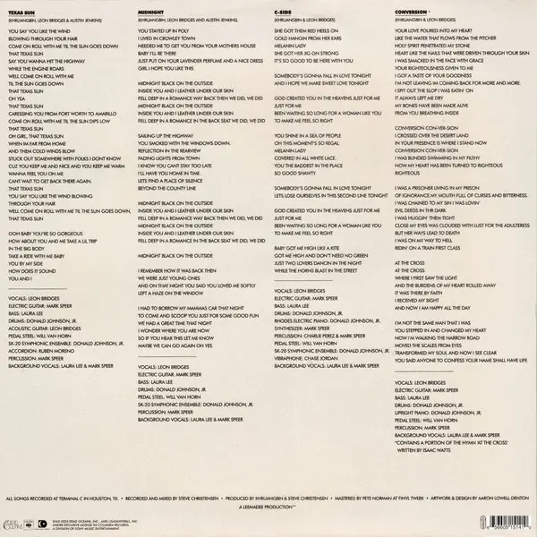 Khruangbin & Leon Bridges - Texas Sun (33 ⅓ об/хв, EP) - фото №2