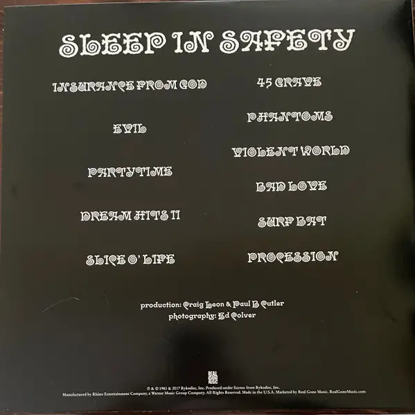 45 Grave - Sleep In Safety (Purple, LP, Album, Reissue, Stereo) - фото №4