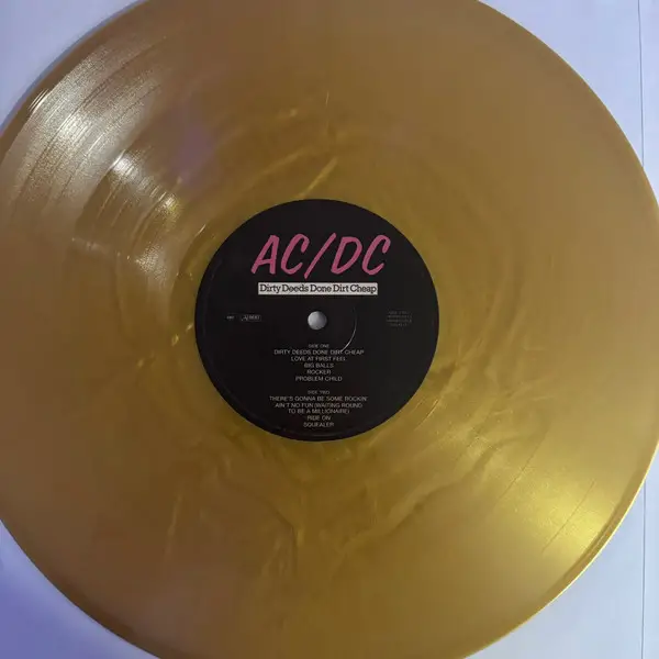 AC/DC - Dirty Deeds Done Dirt Cheap (Gold, 180g, LP, Album, Reissue, Remastered, Stereo) - фото №4