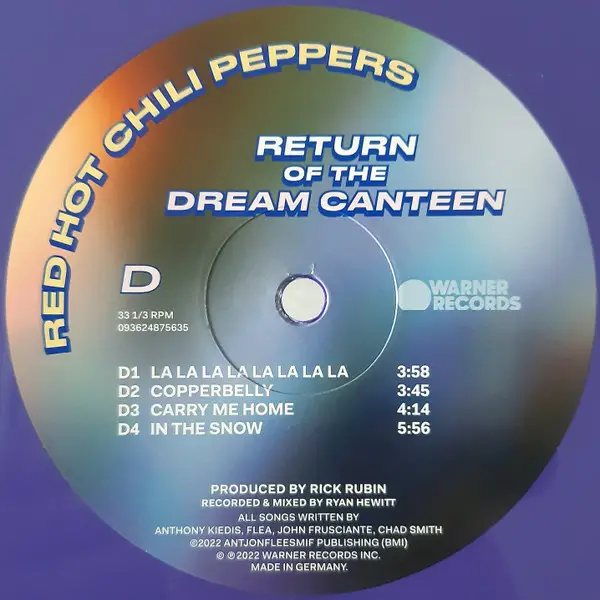 Red Hot Chili Peppers - Return Of The Dream Canteen (2 платівки, Фіолетовий, Альбом, Лимітоване) - фото №6