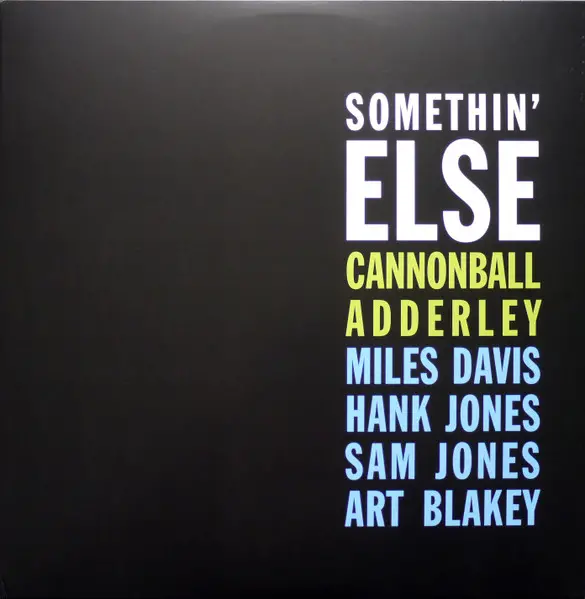 Cannonball Adderley - Somethin' Else (Blue, 180gr, LP, Album, Reissue)