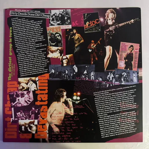 AC/DC - Dirty Deeds Done Dirt Cheap (Gold, 180g, LP, Album, Reissue, Remastered, Stereo) - фото №6