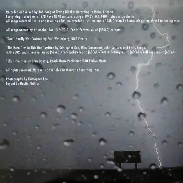 The Ataris - Hang Your Head In Hope The Acoustic Sessions (Синий, Альбом, Лимитированое) - фото №3