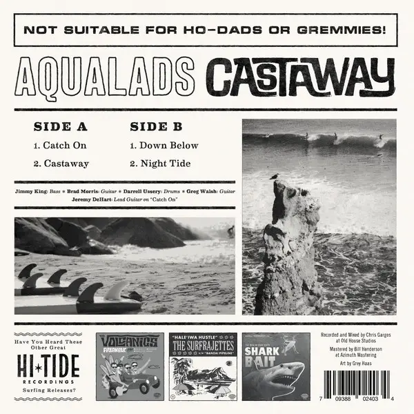 Aqualads - Castaway (45 об/мин, EP) - фото №2