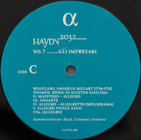 Joseph Haydn & Giovanni Antonini & Kammerorchester Basel - No. 7 __ Gli Impresari (2 платівки, 180 грам, Альбом, Лимітоване, Пронумерований) - фото №9