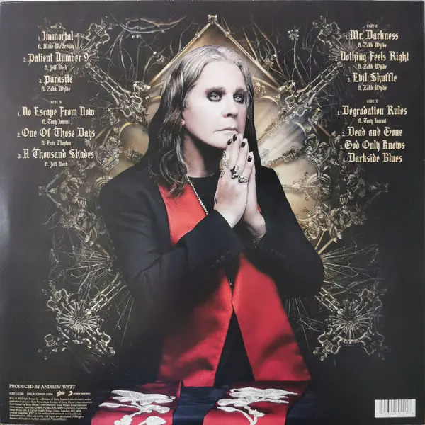 Ozzy Osbourne - Patient Number 9 (2 платівки, Прозорий, Червоний, Чорний, Мармур, Альбом, Лимітоване) - фото №2