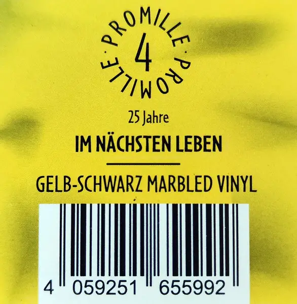 4 Promille - Im Nächsten Leben (yellow, black, marbled, LP, Album, Reissue) - фото №6