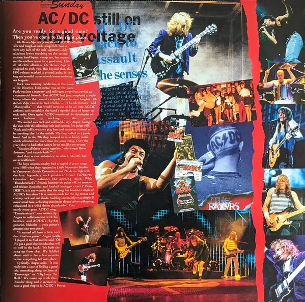 AC/DC - The Razors Edge (Gold, Edition, LP, Album, Reissue, Remastered, Stereo) - фото №6