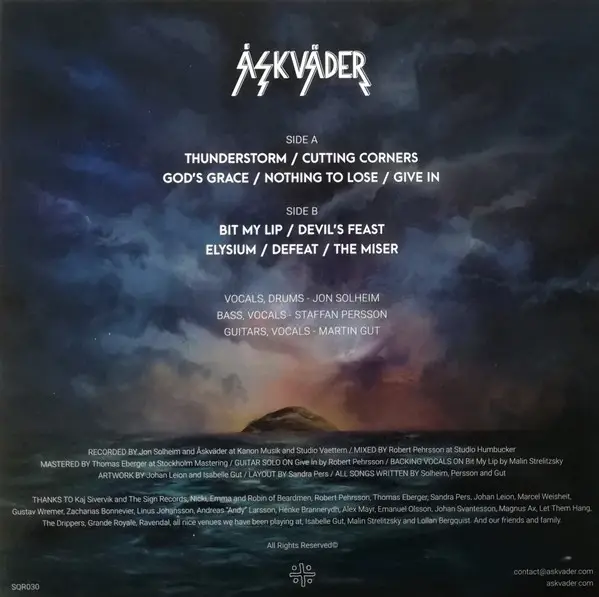 Åskväder - Åskväder (Альбом, Лимитированое) - фото №2