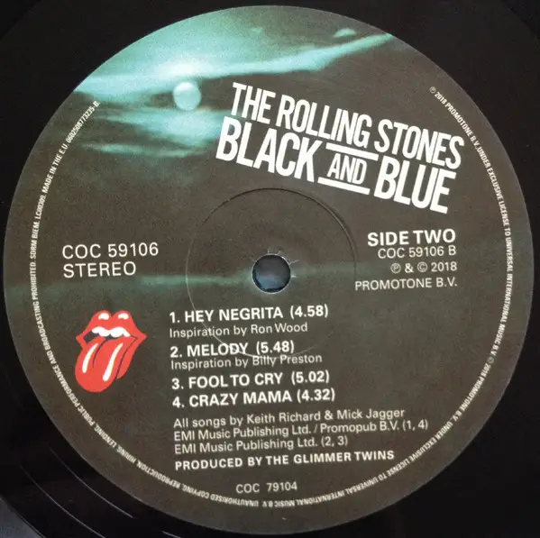 The Rolling Stones - Black And Blue (Розкладна обкладинка, Мастерінг на пів-швидкості, 180 грам, Альбом, Перевидання, Ремастеринг) - фото №4