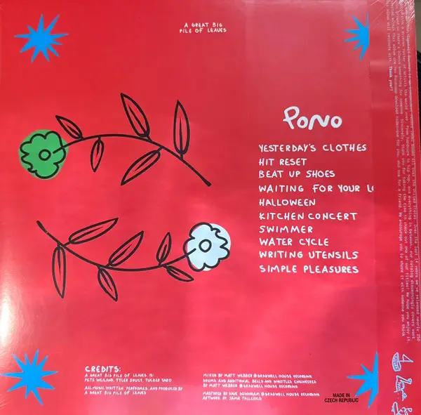 A Great Big Pile Of Leaves - Pono (LP, Repress) - фото №2