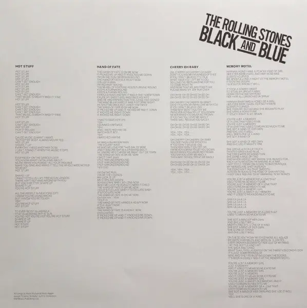 The Rolling Stones - Black And Blue (Розкладна обкладинка, Мастерінг на пів-швидкості, 180 грам, Альбом, Перевидання, Ремастеринг) - фото №5
