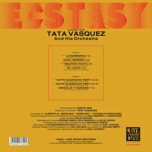 Tata Vazquez Y Su Orquesta - Ecstasy (Альбом, Перевидання) - фото №2
