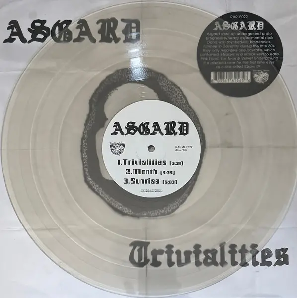 Asgard - Trivialities (Прозрачный, 33 ⅓ об/мин, Односторонний, Лимитированое) - фото №2