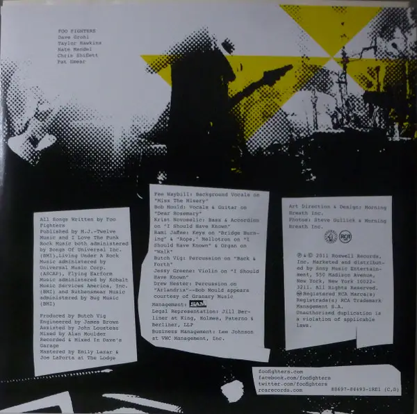 Foo Fighters - Wasting Light (2 платівки, 45 об/хв, Альбом, Перевидання, Додатковий друк) - фото №11