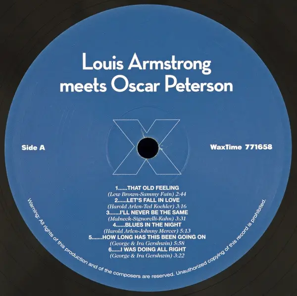 Louis Armstrong & Oscar Peterson - Louis Armstrong Meets Oscar Peterson (Альбом, Переиздание, Ремастеринг, Лимитированое) - фото №3