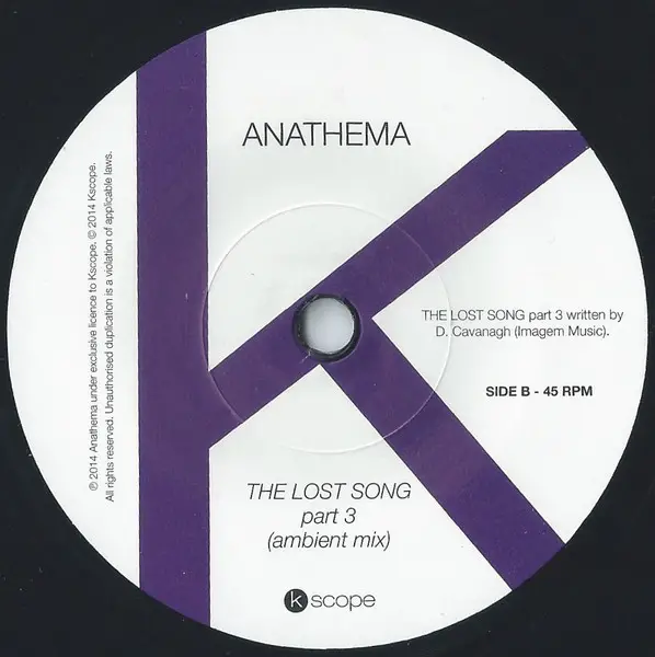 Anathema - The Lost Song (Part 3) (45 об/мин, Сингл, Лимитированое) - фото №4