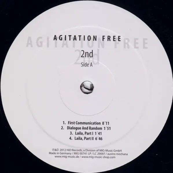 Agitation Free - 2nd (LP, Album, Reissue, Remastered) - фото №3