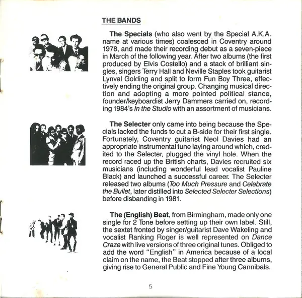 Various - Dance Craze (The Best Of British Ska ... Live!) (Compilation, Reissue, Remastered) - фото №9