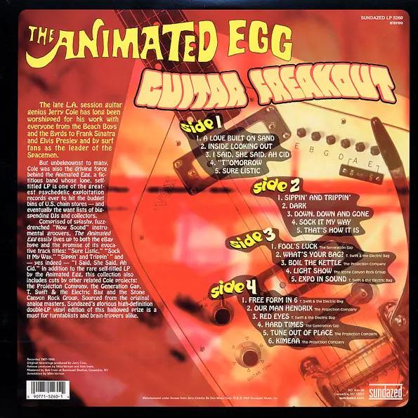 The Animated Egg - Guitar Freakout (2 платівки, Збірник) - фото №2