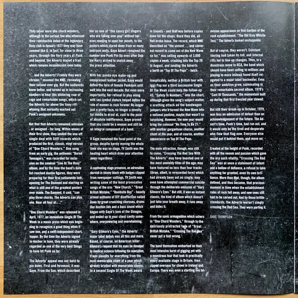 The Adverts - Crossing The Red Sea With The Adverts (2 платівки, Gatefold, LP, Album, Reissue, Repress) - фото №10