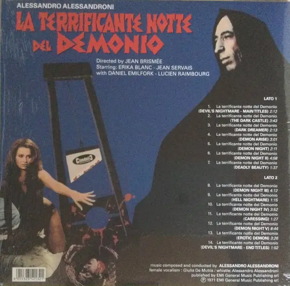 Alessandro Alessandroni - La Terrificante Notte Del Demonio (Devil’s Nightmare) (Тираж 300 копий, Лимитированое, Дополнительная печать) - фото №2