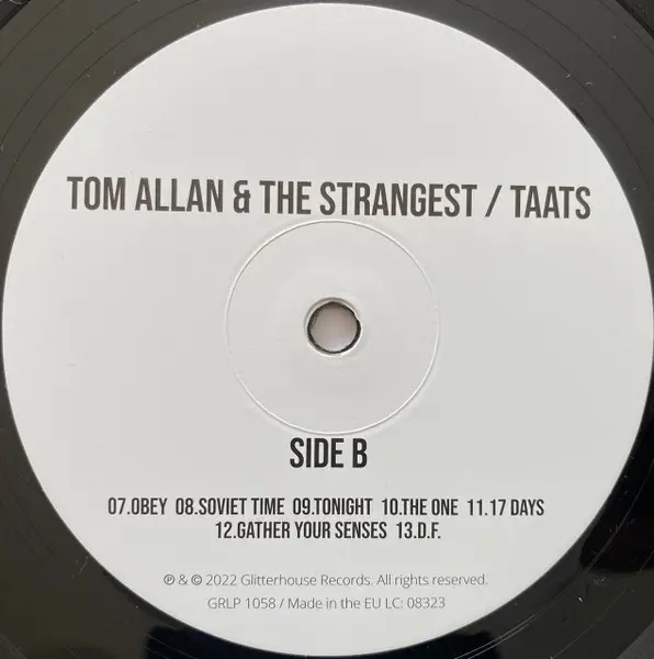 Tom Allan & The Strangest - TAATS (33 ⅓ об/хв, Альбом) - фото №4
