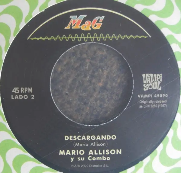 Mario Allison Y Su Combo - El Boogashake / Descargando (45 об/хв) - фото №2