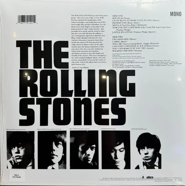The Rolling Stones - The Rolling Stones (Альбом, Перевидання, Додатковий друк, Моно) - фото №2