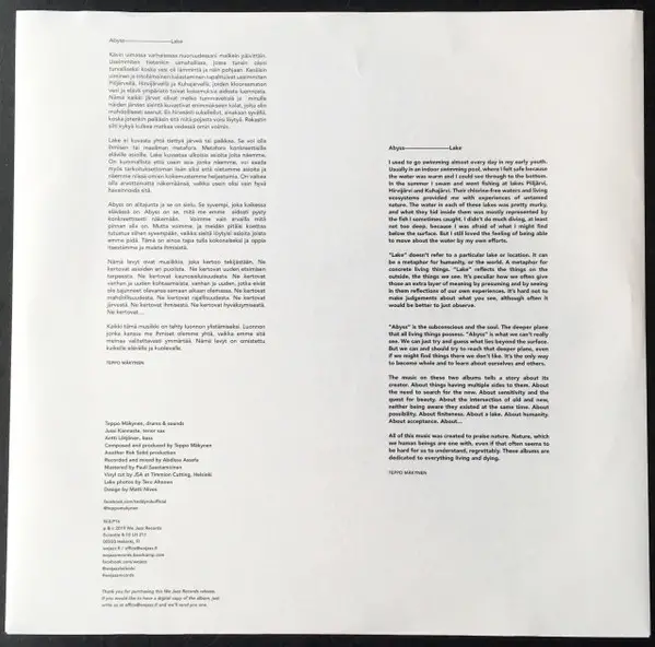 3TM - Lake (LP, Album) - фото №4