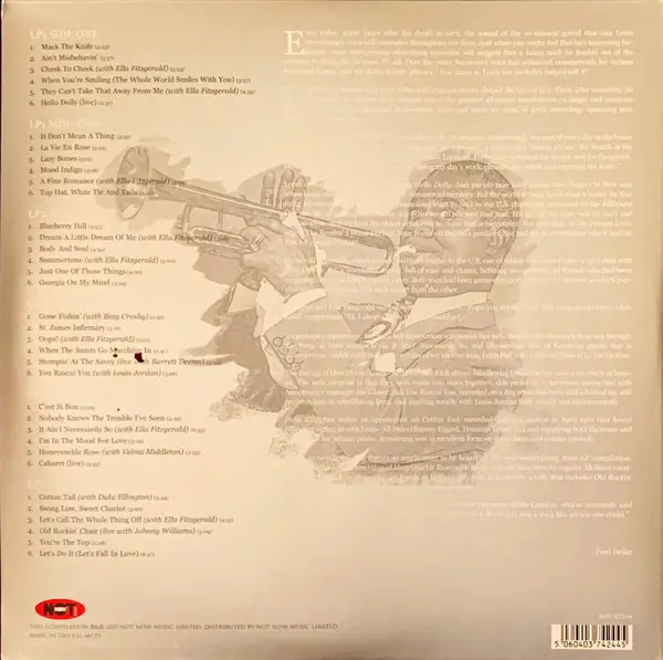 Louis Armstrong - The Platinum Collection (3 платівки, Білий, Збірник) - фото №2