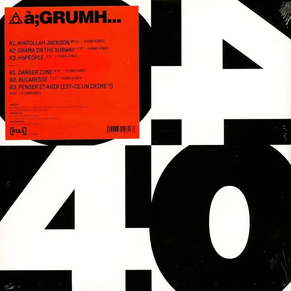 à;GRUMH... - [PIAS] 40 (Compilation)