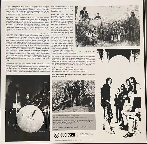The Action - Rolled Gold (Gold, LP, Compilation, Reissue, Repress) - фото №6
