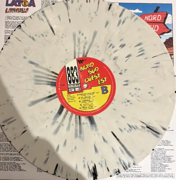 883 - Nord Sud Ovest Est (White, Black, Splatter, LP, Album, Numbered, Reissue) - фото №3
