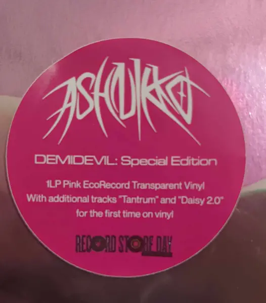 Ashnikko - Demidevil (Розовый, Прозрачный, Record Store Day, Лимитированое, Специальное издание) - фото №3