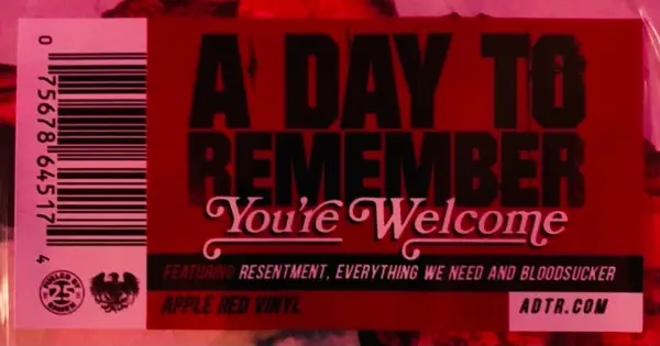 A Day To Remember - You're Welcome (LP) - фото №11