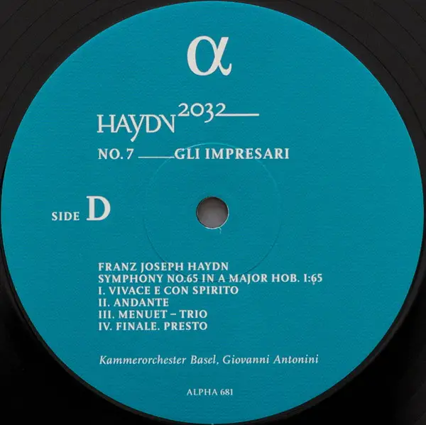 Joseph Haydn & Giovanni Antonini & Kammerorchester Basel - No. 7 __ Gli Impresari (2 платівки, 180 грам, Альбом, Лимітоване, Пронумерований) - фото №10