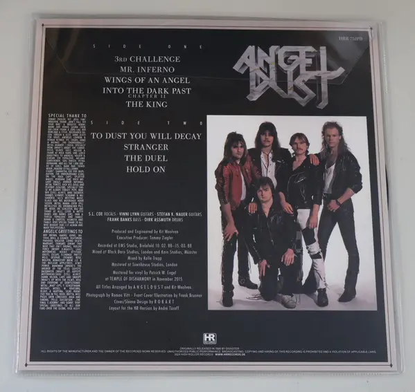 Angel Dust - To Dust You Will Decay (Альбом, Лимітоване, Пронумерований, Платівка з зображенням, Перевидання) - фото №2