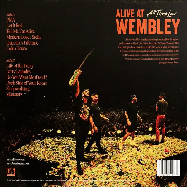 All Time Low - Alive At Wembley (Непрозрачный, Жёлтый, Альбом, Record Store Day) - фото №2