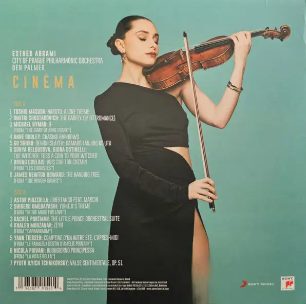 Esther Abrami & The City of Prague Philharmonic Orchestra & Ben Palmer - Cinema (orange, vinyl, LP, Album, Stereo) - фото №2
