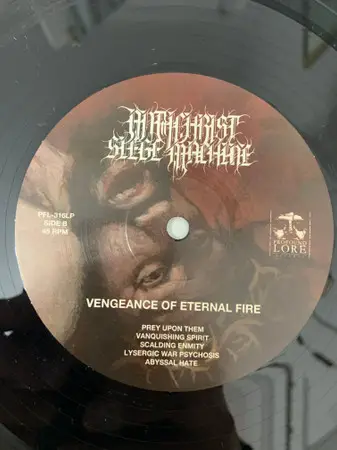 Antichrist Siege Machine - Vengeance Of Eternal Fire (45 об/мин, Альбом) - фото №6