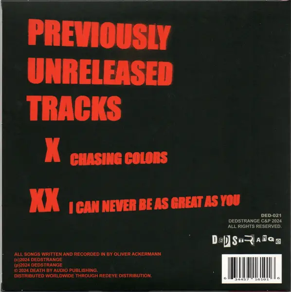 A Place To Bury Strangers - Chasing Colors / I Can Never Be As Great As You (White, Single) - фото №3