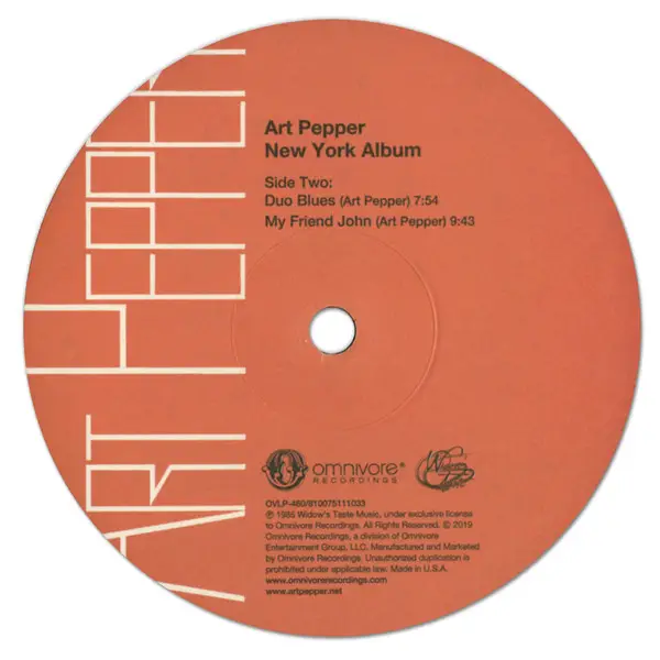 Art Pepper - Promise Kept: The Complete Artists House Recordings (4 платівки, Record Store Day, Лимітоване, Перевидання) - фото №15