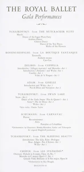 Ernest Ansermet - The Royal Ballet Gala Performances (5 пластинок, 45 об/мин, Ремастеринг) - фото №12