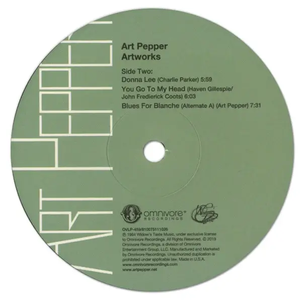 Art Pepper - Promise Kept: The Complete Artists House Recordings (4 платівки, Record Store Day, Лимітоване, Перевидання) - фото №20