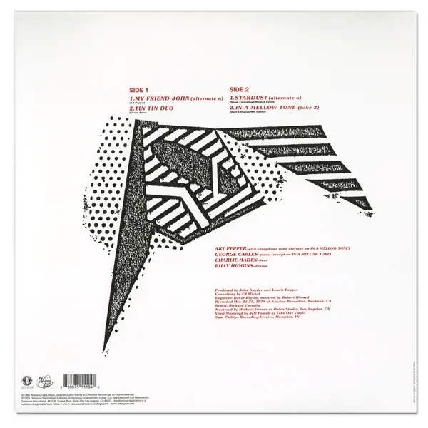 Art Pepper - Promise Kept: The Complete Artists House Recordings (4 платівки, Record Store Day, Лимітоване, Перевидання) - фото №22