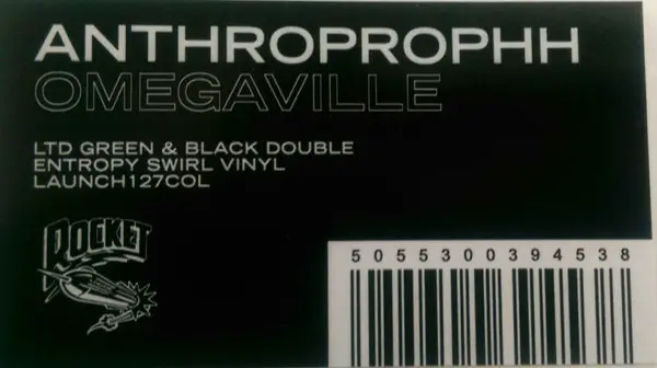 Anthroprophh - Omegaville (2 платівки, Зелений, З чорним виром, Альбом, Лимітоване) - фото №2