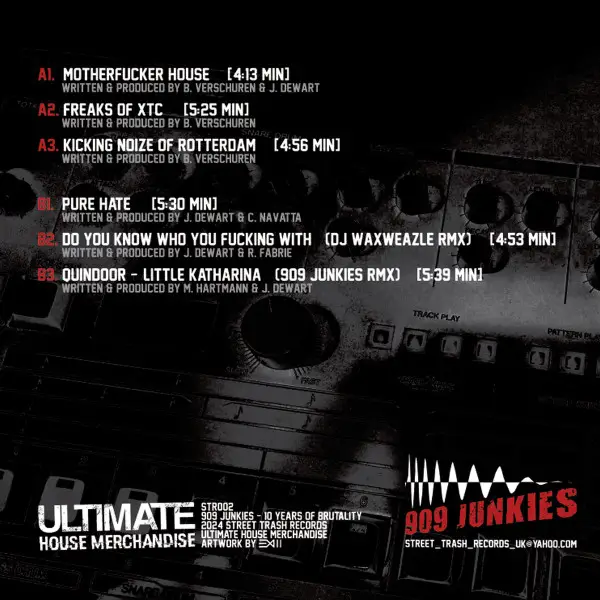909 Junkies - 10 Years Of Brutality – Hardcore - фото №2