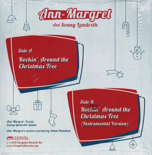 Ann Margret & Sonny Landreth - Rockin' Around The Christmas Tree (Красный, 45 об/мин, Сингл, Лимитированое) - фото №2